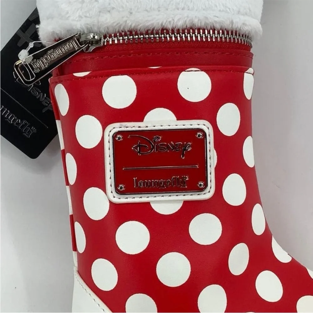 NWT Disney Loungefly Crossbody Minnie Mouse Stocking Bag Purse